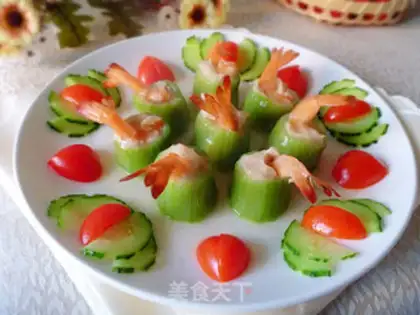 Make Shrimp chicken silk melon step 10