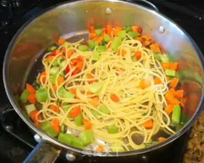 Make The rainbow trout pasta step 6
