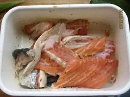 Make Garlic black pepper salmon chops step 2