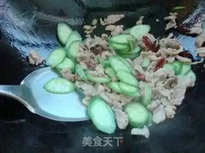 Make cucumber meat step 7