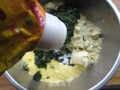 Make ♪ ♪ Red potato leaf corn paste nest ♪ step 6