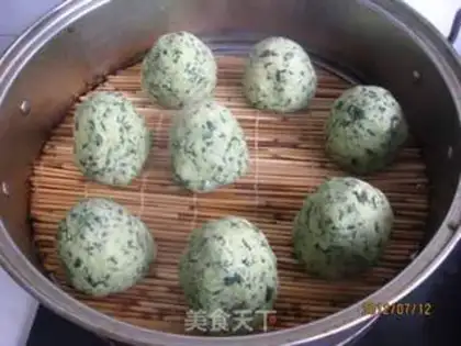 Make ♪ ♪ Red potato leaf corn paste nest ♪ step 11