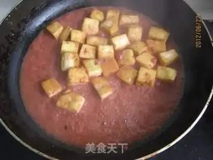 Make Red milk sauce tofu step 6