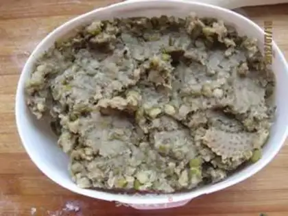Make A green bean bag step 1
