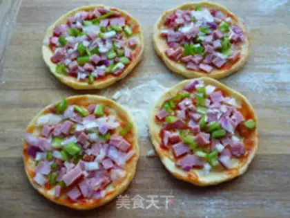Make Mini bacon pizza step 15