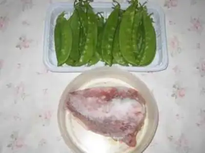 Make Beef fried Dutch beans step 0