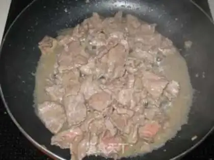 Make Beef fried Dutch beans step 7