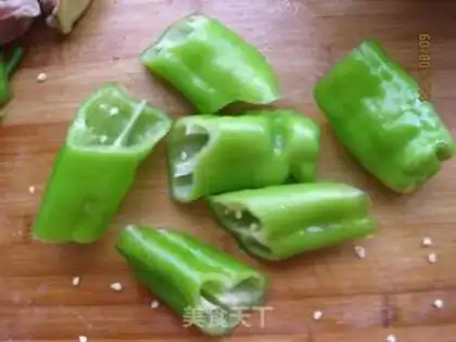 Make Tied pepper meat box step 6