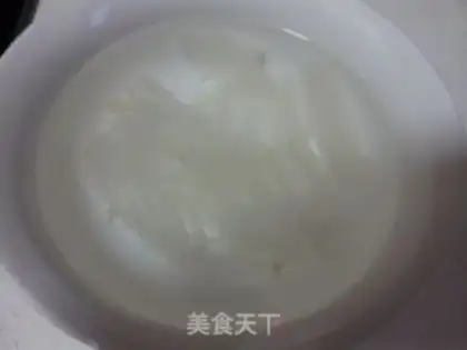 Make "Red-tree ice cream stewed oats." step 1