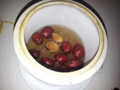 Make "Red-tree ice cream stewed oats." step 7
