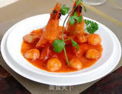Make Red tomato shrimp step 9