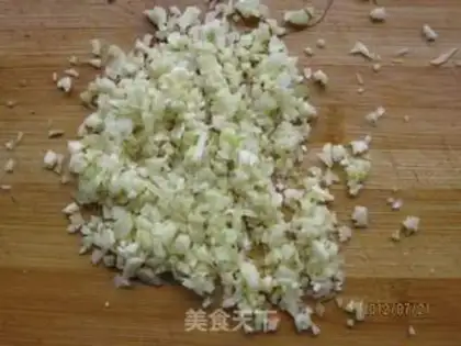 Make Garlic fan shrimp step 7