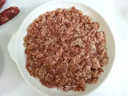 Make Salted egg meatloaf step 1