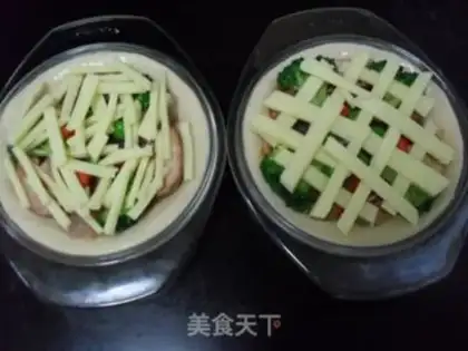Make Single-person shrimp veggie pizza step 17