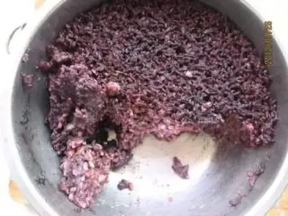 Make Black rice raisins step 0
