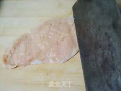 Make Old Beijing chicken roll step 13