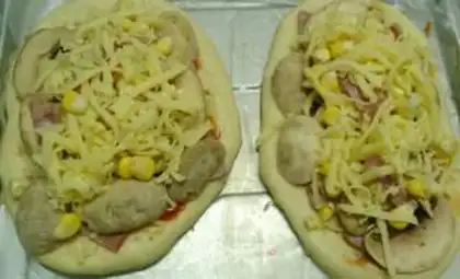 Make Bacon-peased mushroom pizza step 13