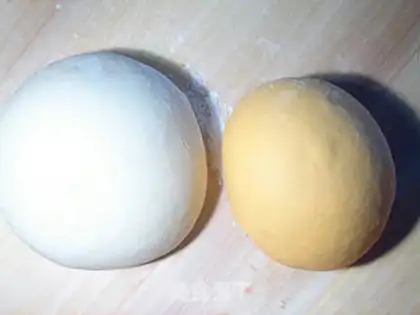 Make Double radish tofu fan bag step 10