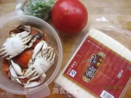 Make Cheese juice, crabs step 0