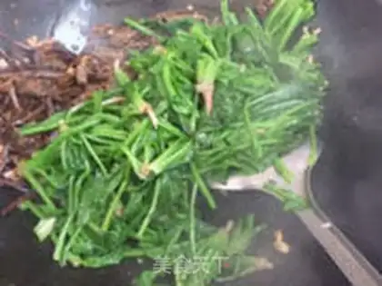 Make Tea mushroom spinach step 7