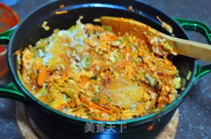 Make Rock pan rice step 11