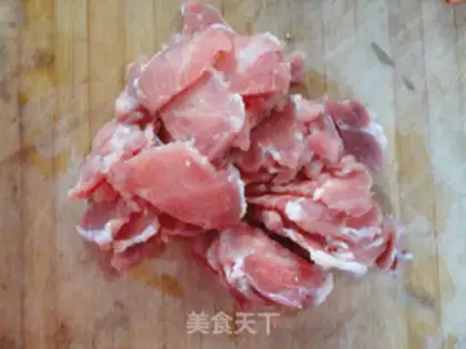 Make Potato-head fried meat step 1