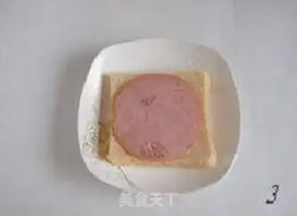 Make Ham cheese sandwich step 2