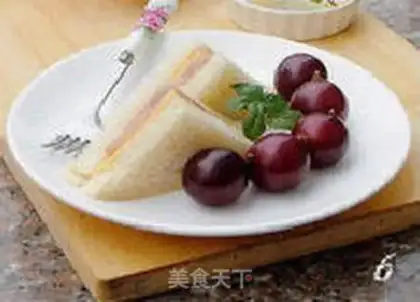 Make Ham cheese sandwich step 5