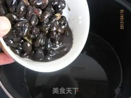 Make Black bean stew step 1