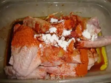 Make A groceries chicken wing step 0