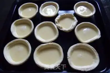Make Lazy egg tarts step 5