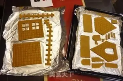 Make Birthday Gingerbread House step 8