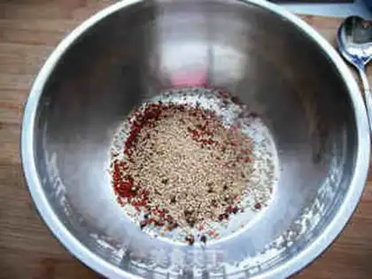Make Red cream emulsion step 9
