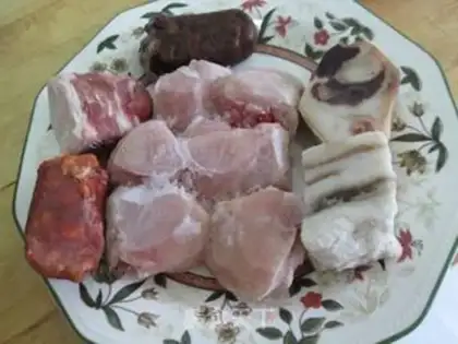 Make Madrid stew step 1