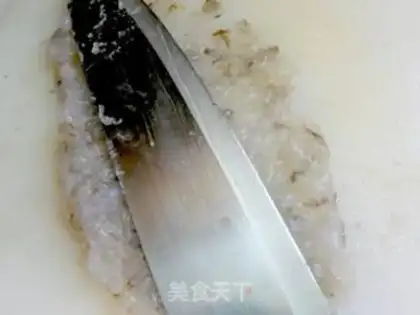 Make Shrimp tofu step 1
