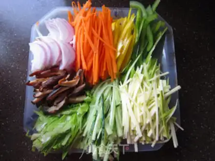 Make Rock pan rice step 2