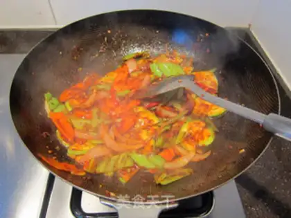 Make Korean hot octopus noodles step 6