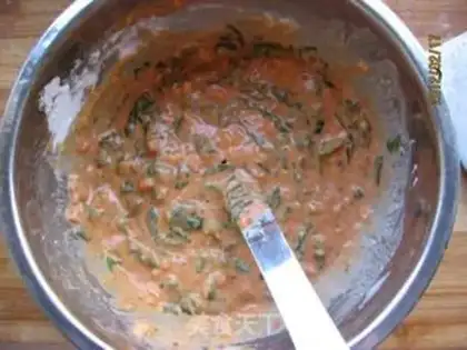 Make Spicy ham spinach omelet step 3
