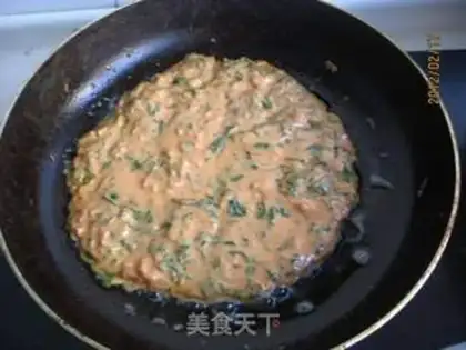 Make Spicy ham spinach omelet step 4