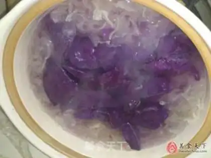 Make Purple potato silver ear soup step 4