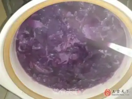 Make Purple potato silver ear soup step 5