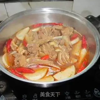 Make Lamb radish dry pot step 8