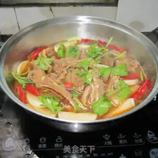 Make Lamb radish dry pot step 9
