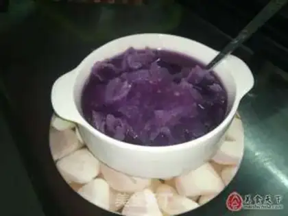Make Purple potato silver ear soup step 7