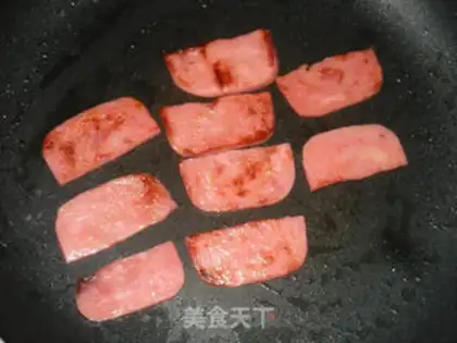 Make Sesame ham bag step 1