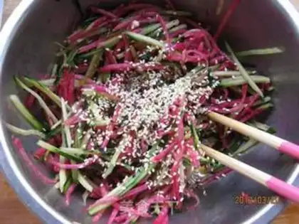 Make cucumber radish step 5