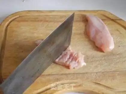Make Black pepper orange chicken steak step 1