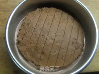 Make Chocolate mousse cake step 25