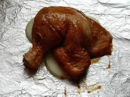Make Lemonade roasted chicken leg step 7