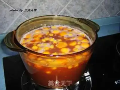 Make Red bean papaya lotion soup step 6